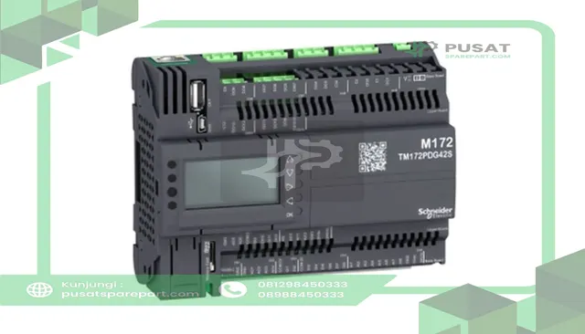 Schneider Electric TM172PDG42S Controller, Logic, M172, 42 I/O, 2 SSR, Perf., Display, Modbus & Ethernet