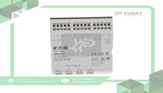 Eaton - Cutler Hammer MFD-RA17 PLC I/O Module MFD-AC-CP8, MFD-CP10 24 VDC, 90 X 88.1 X 44 mm - gambar 2