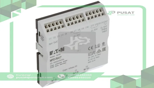 Eaton - Cutler Hammer MFD-RA17 PLC I/O Module MFD-AC-CP8, MFD-CP10 24 VDC, 90 X 88.1 X 44 mm - gambar 4