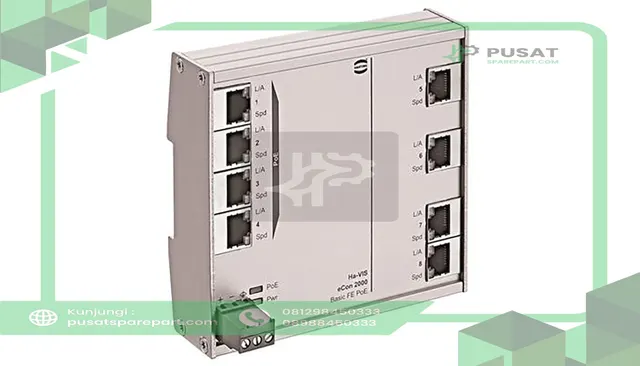 HARTING 24020080030 Ha-VIS eCon 2080B-A-P - unmanaged switch with 8 RJ45 (4 PoE)