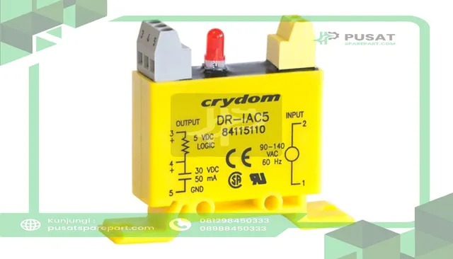 Sensata - Crydom DR-IAC24A Input Module, DIN Rail Mount 17.5mm, 24VDC, 180-280VAC In