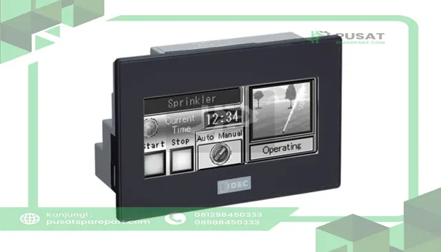 IDEC Corporation FT1A-M14KA-B PLC/Touch HMI,24VDC,3.7 STN Mnchrm,14 I/O,Source In,Trnstr Sink Out,Black Bezel