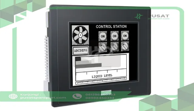 IDEC Corporation HG2G-SB22TF-B Operator Interface 5.7in Monochrome Ethernet 24VDC Black Bezel HG2G Series
