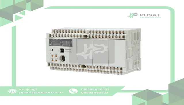 Panasonic Industrial Automation AFPX-C60R PLC, 32 DC Inputs, 28 Relay Outputs, RS232C, RS485, USB , 32 kstep, FP-X Series - gambar 5