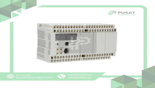 Panasonic Industrial Automation AFPX-C60R PLC, 32 DC Inputs, 28 Relay Outputs, RS232C, RS485, USB , 32 kstep, FP-X Series - gambar 3