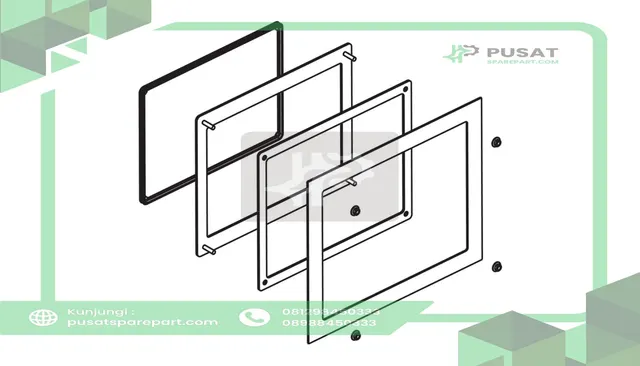 Schneider Electric HMIZPAT7W1 Panel cutout adapter, Harmony P6/FP6, to mount 15-inch wide display Module