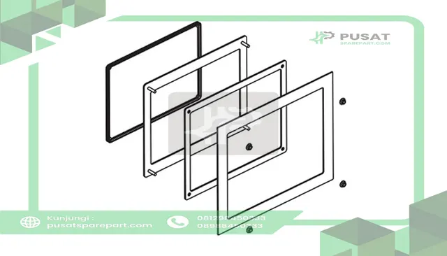 Schneider Electric HMIZPAT8W1 Panel cutout adapter,Harmony P6/FP6, to mount 19-inch wide display module