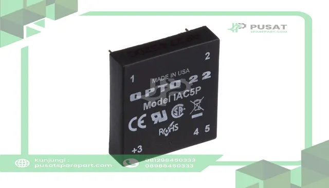 Opto 22 IAC5P Remote I/O Module, 1 Input, On/Off V Sensing, 50 mA 90 - 140 VAC/VDC, IAC Series - gambar 3