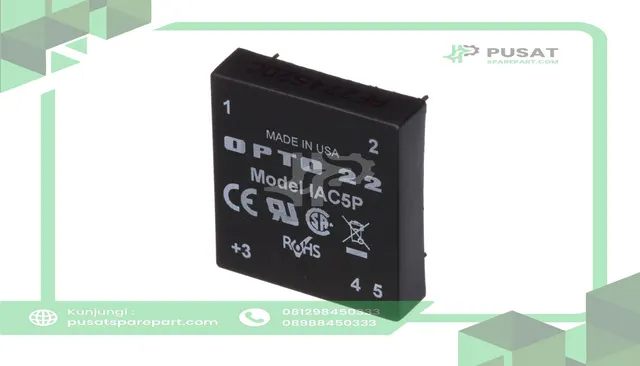 Opto 22 IAC5P Remote I/O Module, 1 Input, On/Off V Sensing, 50 mA 90 - 140 VAC/VDC, IAC Series - gambar 5