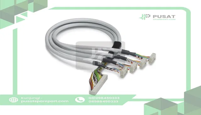 Phoenix Contact 2296692 Cable Set; Round; For Connection to VARIOFACE system; 50 Pos Socket Strip; 1M