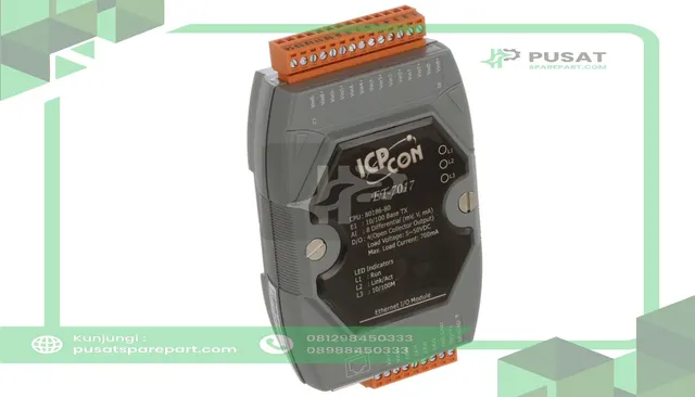 ICP ET-7017 Remote I/O Module, 8 Analog Input, 4 Output, 10 to 30 VDC, ET Series