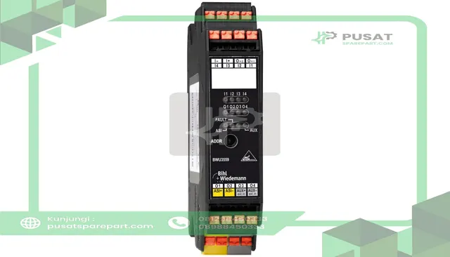 Bihl+Wiedemann BWU3559 AS-i Digital I/O Module, IP20, 4I/4O