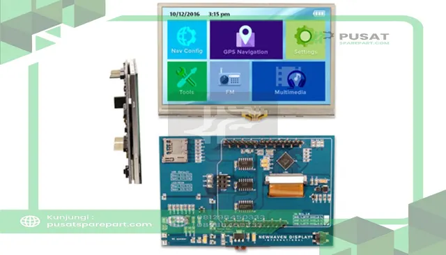 Newhaven Display International NHD-4.3RTP-SHIELD-N TFT LCD Module, Sunlight Read, Resistive, Arduino Shield, TFT Displays Series