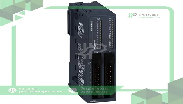 Schneider Electric TM3DQ32UK Discrete output module, Modicon TM3, 32 outputs transistor NPN (HE10)