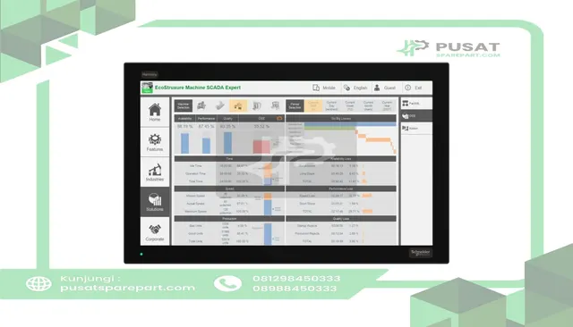 Schneider Electric HMIDM6900WC 22w Display module, Harmony P6, Full HD, 16M colors, PCAP Multi Touch 2 points - gambar 5