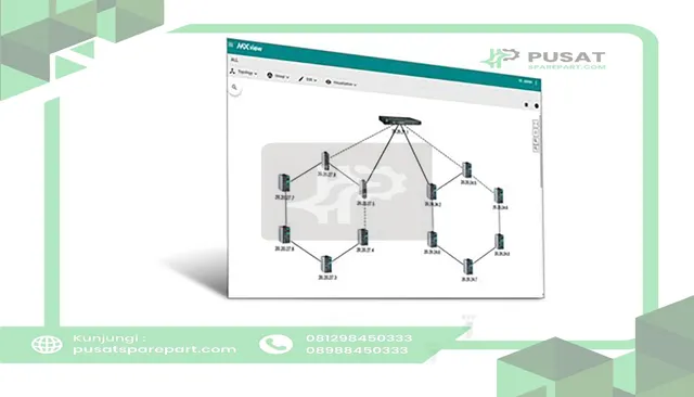 Moxa MXview-100 Industrial network management software with a license for 100 nodes (by IP addr