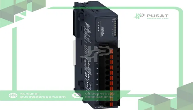 Schneider Electric TM3DQ8TG Discrete output module, Modicon TM3, 8 outputs transistor PNP (spring)