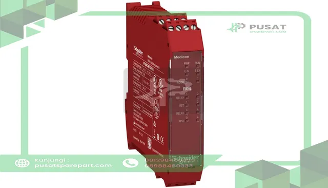 Schneider Electric XPSMCMRO0004 expansion module, Modicon MCM, 4 safety relay outputs, backplane connection