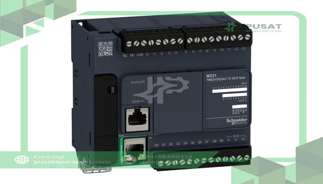 Schneider Electric TM221CE24U CONTROLLER M221-24IO,output voltage of 24V DC