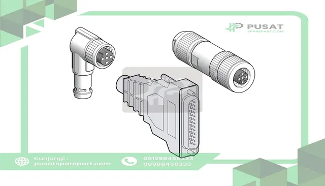 Schneider Electric HMIZGPWS Power Supply Connector straight for HMIGTO