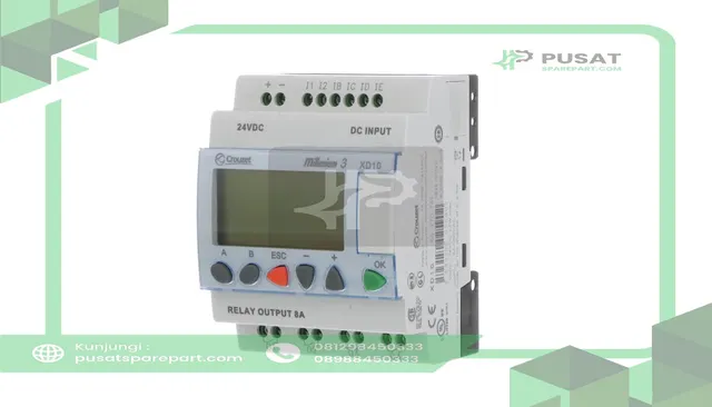 Crouzet 88970141 Controller,PLC,Sup-V 24DC,6 Analog/Digital In,4 Relay Out,DIN Rail/Panel Mnt - gambar 5