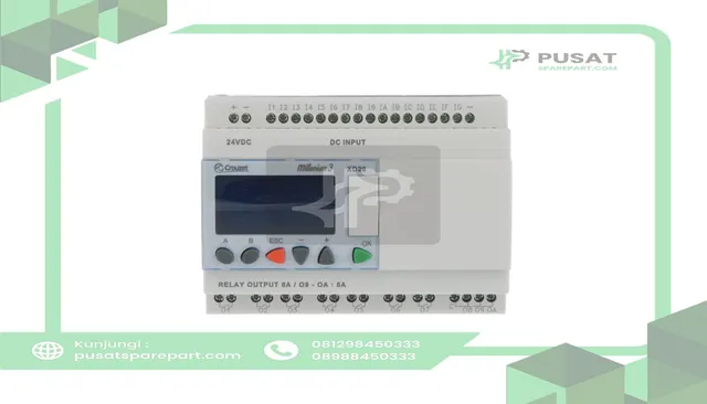 Crouzet 88974084 PLC, Starter Smart Kit 26, Millenium 3, 26 I/O Expandable, 24VDC, Software, USB - gambar 5