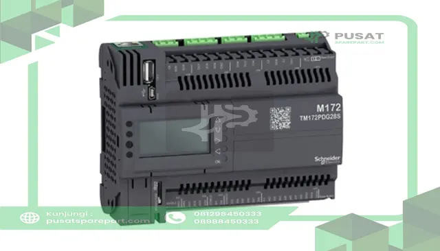 Schneider Electric TM172PDG28S Controller, Logic, M172, 28 I/O, 2 SSR, Perf., Display, Modbus & Ethernet