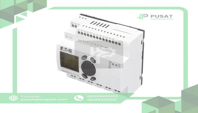 Eaton - Cutler Hammer EASY819-DC-RC Smart Relay, EZ-800, 18 I/O-12 In DC, 6 Out, Clock and Display, easy800 Series - gambar 3