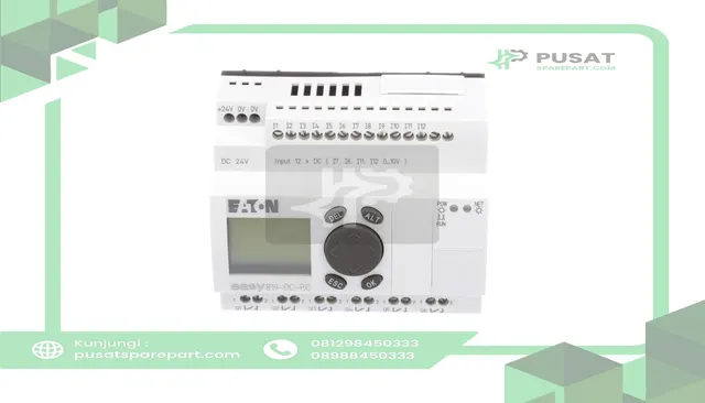 Eaton - Cutler Hammer EASY819-DC-RC Smart Relay, EZ-800, 18 I/O-12 In DC, 6 Out, Clock and Display, easy800 Series - gambar 2
