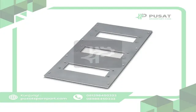 Phoenix Contact 1415242 Module Plate;Stainless Steel;3 Openings, Mounting Screws and Seal Included