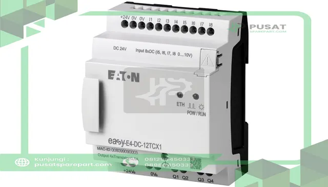 Eaton - Cutler Hammer EASY-E4-DC-12TCX1 Base Unit fro Nano PLC, 124 VDC, Transistor, Screw, easyE4 Series