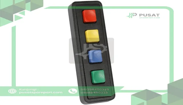 Storm Interface 7202-0400203 Keypad;Rugged;4 Key;IP65;Non-Illuminated;Color Coded (Red, Yellow, Blue, Green)