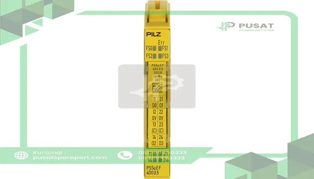 Pilz 312210 IO Module, Digital In and Out, 4 Output, 0.5A, Single Pole, PSSu Series
