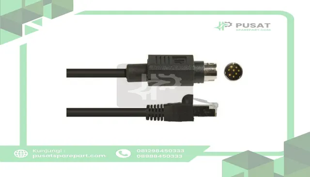 Schneider Electric XBTZ9733 Electric Cable 2.5m For Use With HMI XBTRT511, PLC DF1 Lead