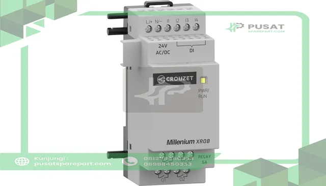 Crouzet MXR08U1 Digital Expansion Module, 4 DI, 4 RO, 24 VDC, Millenium Series