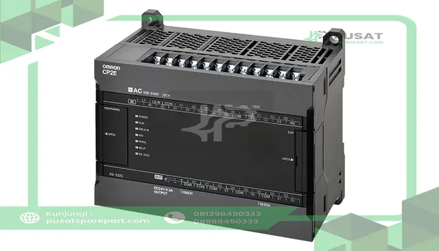 Omron Automation CP2E-E30DR-A Micro PLC, 18 TTL In, 12 Relay Out, 24 VDC, 0.5A, CP2E Series