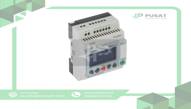 Crouzet 88974141 Controller,PLC,Sup-V 24DC,6 Analog/Digital In,4 Relay Out,Panel Mnt,IP20, IP40 - gambar 2