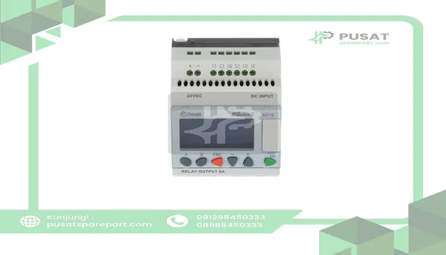 Crouzet 88974141 Controller,PLC,Sup-V 24DC,6 Analog/Digital In,4 Relay Out,Panel Mnt,IP20, IP40 - gambar 3