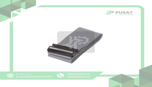 Advantech PCL-10150-1.2E Flat Cable, 50-Pin, Centric Male Connector, Gray, 1.2 m (3.9 ft), PCL Series - gambar 2