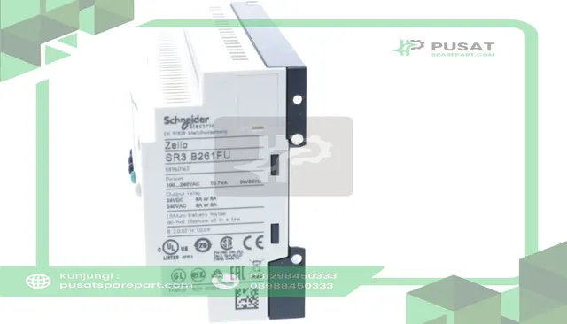 Schneider Electric SR3B261FU Modular Smart Relay, 26 I/O, 100-240 VAC, Display, Zelio SR3 Series - gambar 5