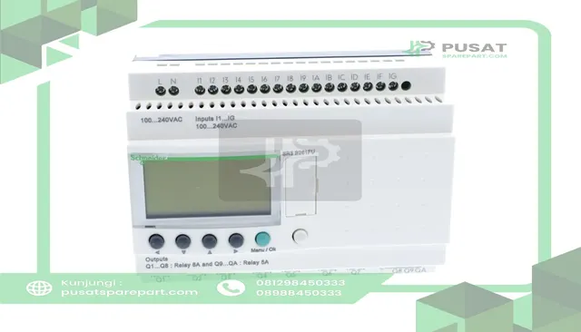 Schneider Electric SR3B261FU Modular Smart Relay, 26 I/O, 100-240 VAC, Display, Zelio SR3 Series - gambar 4