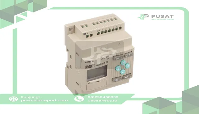 Omron Automation ZEN-10C1DR-D-V2 Controller, CPU, 6 Inputs and 4 Outputs, DC Input, Relay Output, DC Power Supply - gambar 2