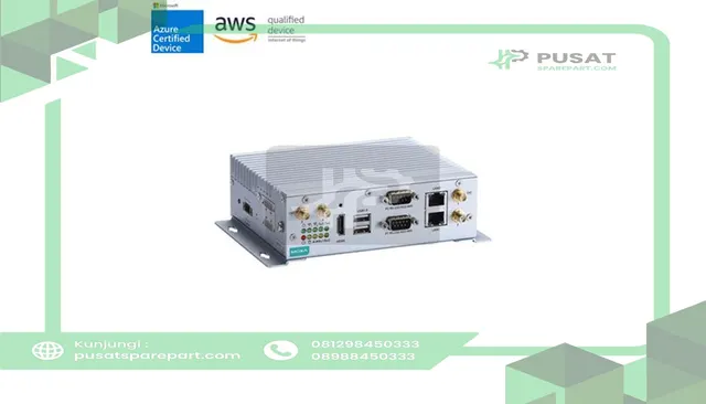 Moxa V2201-E1-T-W7E Industrial PC, DIN Rail, 4GB, Intel Atom E3815, 2 LAN, 2 Serial, V2201 Series
