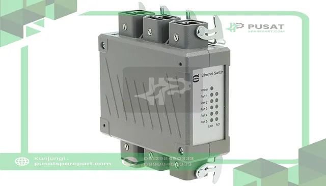 HARTING 20703053923 Industrial Ethernet Switch, Unmanaged, 5 Ports, 24 to 48 VDC, 4 Contacts