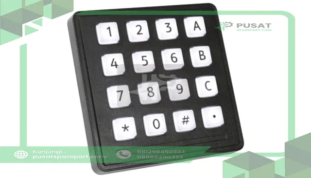 Storm Interface 7203-16TW203 Keypad;Rugged;16 Key;Illuminated;White w/Black Markings;IP65 Sealed