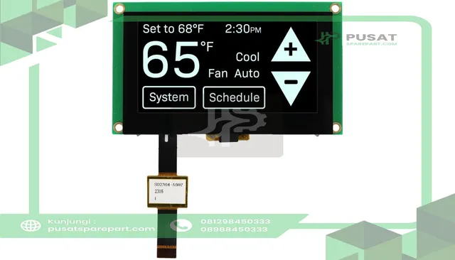 Newhaven Display International NHD-2.7-12864WDW3M-CTP Graphic OLED, 2.7 in White, Capacitive Touch, 128 x 64 pixels, Molex Connector