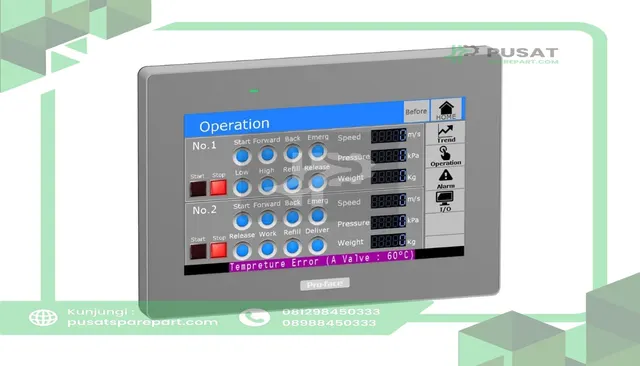 Pro-face by Schneider Electric PFXSTM6400WADE 7InchW Modular Panel, 800 x 480 pixel 16M colors display, GP-Pro Model