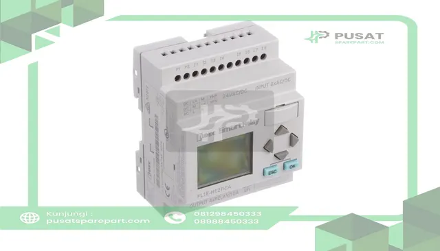 IDEC Corporation FL1E-H12RCA Controller, 8 Digital In, 4 Relay Out, 24V AC/DC, LCD Disp, EEPROM, SmartRelay - gambar 2