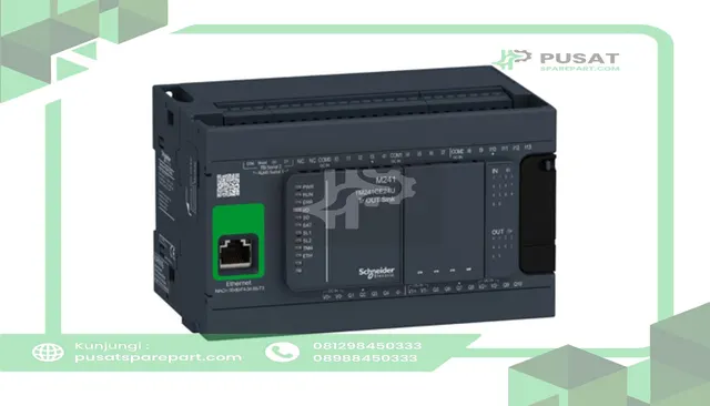 Schneider Electric TM241CE24U Controller, Logic, 24IO, Transistor NPN, Ethernet, Modicon M241