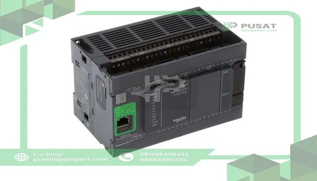 Schneider Electric TM241CEC24U Controller, Logic, 24IO, Transistor NPN, Etherne t, CAN Master, Modicon M241 - gambar 2